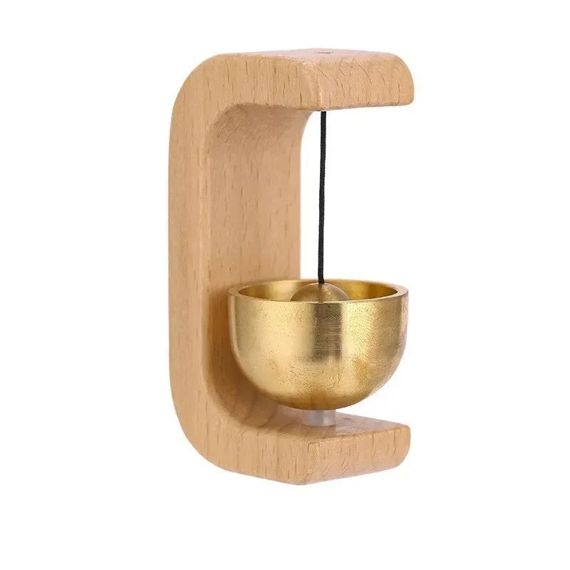 Hanging Decorations Wooden Wind Chimes Wireless Doorbell Entrance Door Bell Decorative Wind Bell for Home Opening