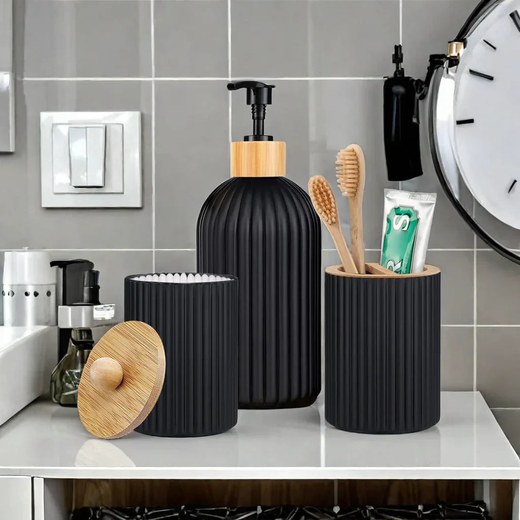 Elegant Bathroom Organizer Set