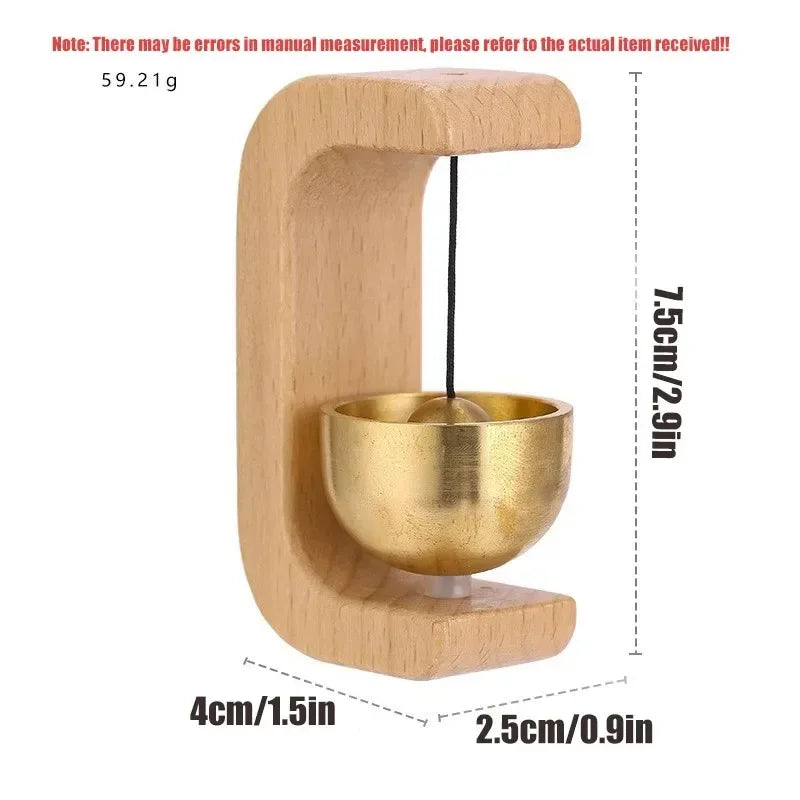 Hanging Decorations Wooden Wind Chimes Wireless Doorbell Entrance Door Bell Decorative Wind Bell for Home Opening