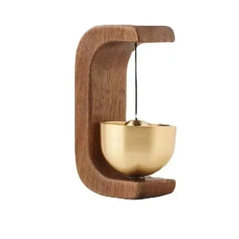 Hanging Decorations Wooden Wind Chimes Wireless Doorbell Entrance Door Bell Decorative Wind Bell for Home Opening