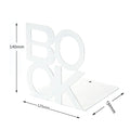 1pc Iron Bookends Book Stand Support  for Home Office and Library Non Slip Rack Shelf Holder School Stationery Accessories